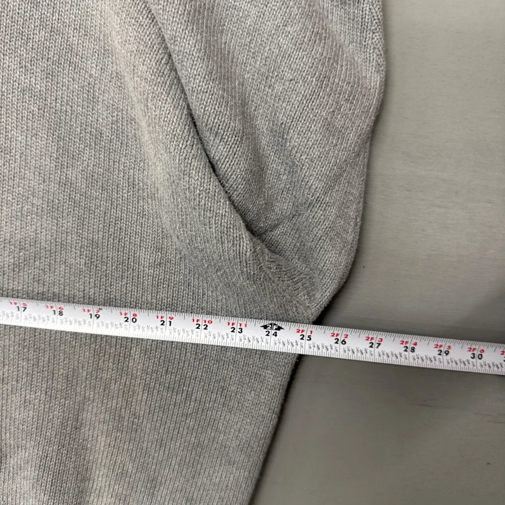 Eddie Bauer Vintage Sweater Grey Crewneck Cotton Knit Tall XL Tall - Picture 4 of 6